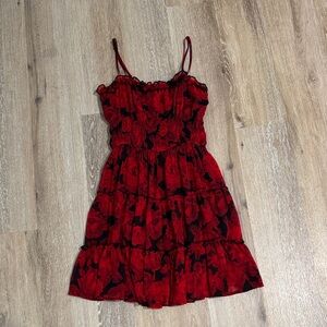 Trixxi Red and Black Dress